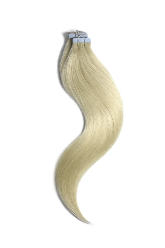 Extensie Tape in 40 Benzi - Nuanta Blond Platinat